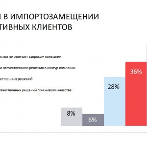 Рис. 4. Трудности в импортозамещении у корпоративных клиентов. Источник: ФРИИ, 2024 г.