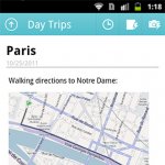 Планирование маршрута по городу с помощью OneNote Mobile для Android