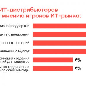 Рис. 3. Направление развития ИТ-дистрибьюторов в ближайшие 3 - 5 лет по мнению игроков ИТ-рынка