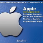 Apple. www.apple.com. Ведущие бренды, такие как Pinterest, Netflix и Spotify, используют Apple iOS.