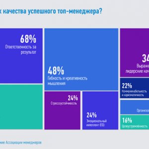 Рис. 1. Три главных качества успешного топ-менеджера. Источник: Ассоциация менеджеров